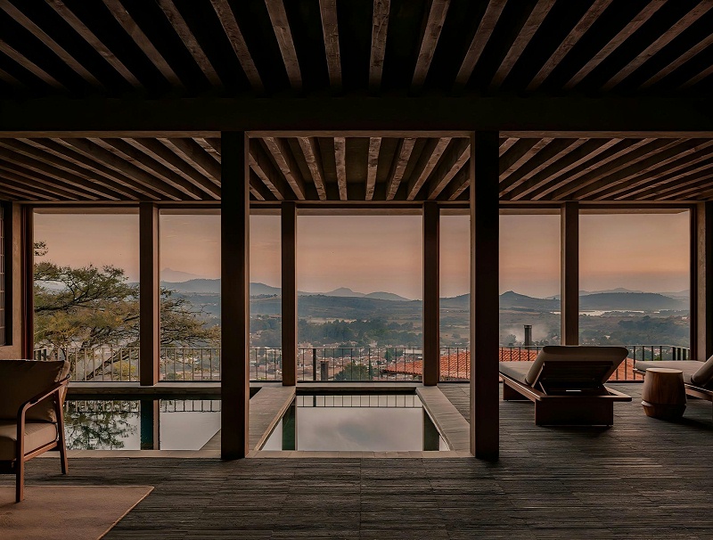 亿伽设计-汤泉设计-El Retiro Spa馆：建筑摒弃了“立面”的概念