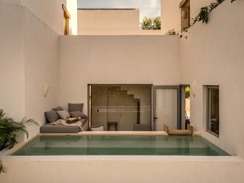 亿伽设计-汤泉设计-墨西哥泳池度假屋：唤起栖居的古老聚落的记忆
