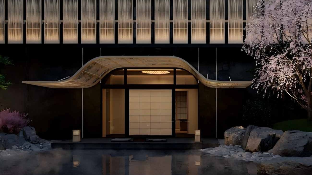亿伽设计-汤泉设计-京都嘉佩乐温泉酒店：以传统町屋的空间哲思为设计灵感
