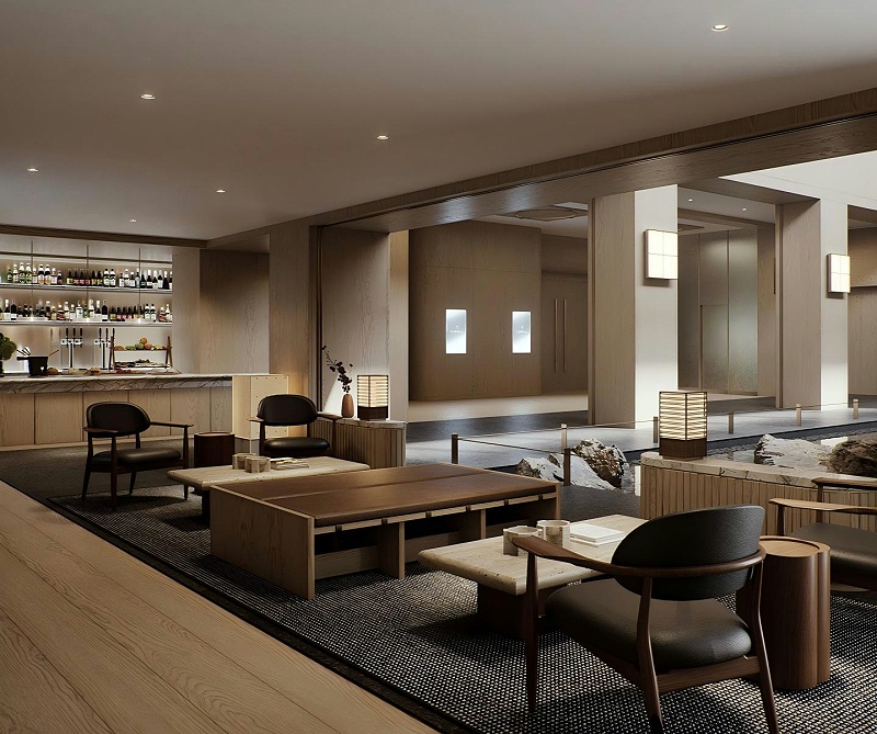 亿伽设计-汤泉设计-京都嘉佩乐温泉酒店：以传统町屋的空间哲思为设计灵感