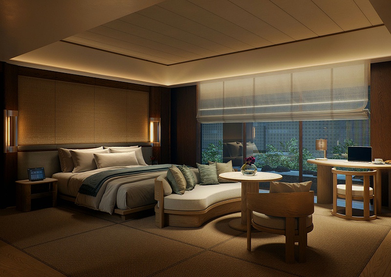 亿伽设计-汤泉设计-京都嘉佩乐温泉酒店：以传统町屋的空间哲思为设计灵感