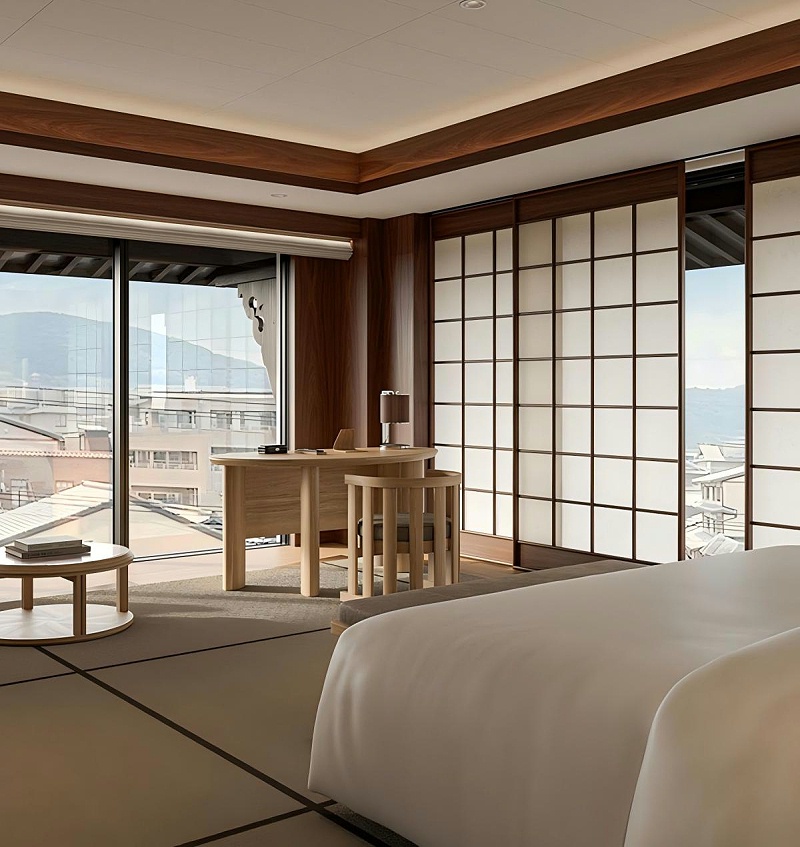 亿伽设计-汤泉设计-京都嘉佩乐温泉酒店：以传统町屋的空间哲思为设计灵感