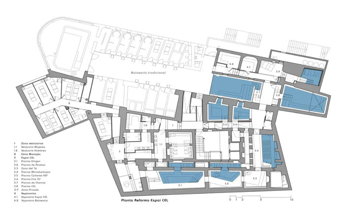 亿伽温泉￨老建筑的千年温泉：西班牙蒙地卡德斯酒店温泉浴