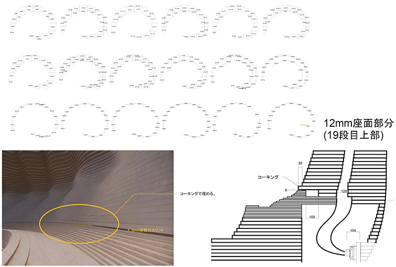 亿伽设计-汤泉设计-洗浴设计-SAZAE桑拿房：1500块胶合板构成的螺旋体量
